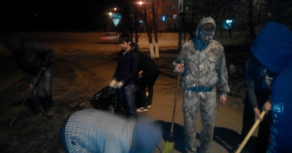 субботник в общежитии - фото - 1