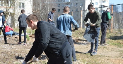участие в акции «Всероссийский экологический субботник «Зеленая весна» - фото - 1
